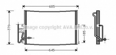 AVA QUALITY COOLING ola5274 -  Конденсатор, кондиционер